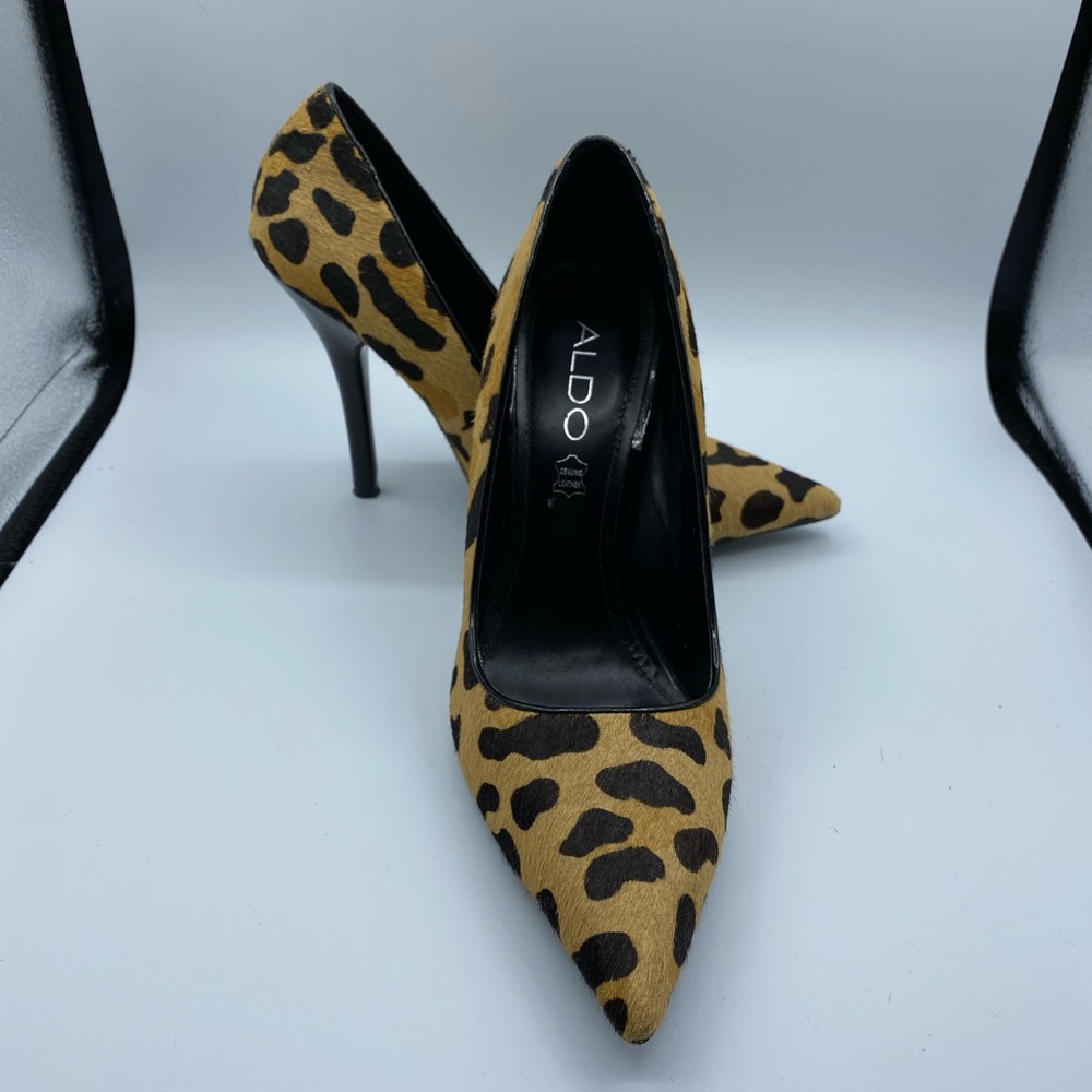Aldo faux Fur Animal Print Heels
